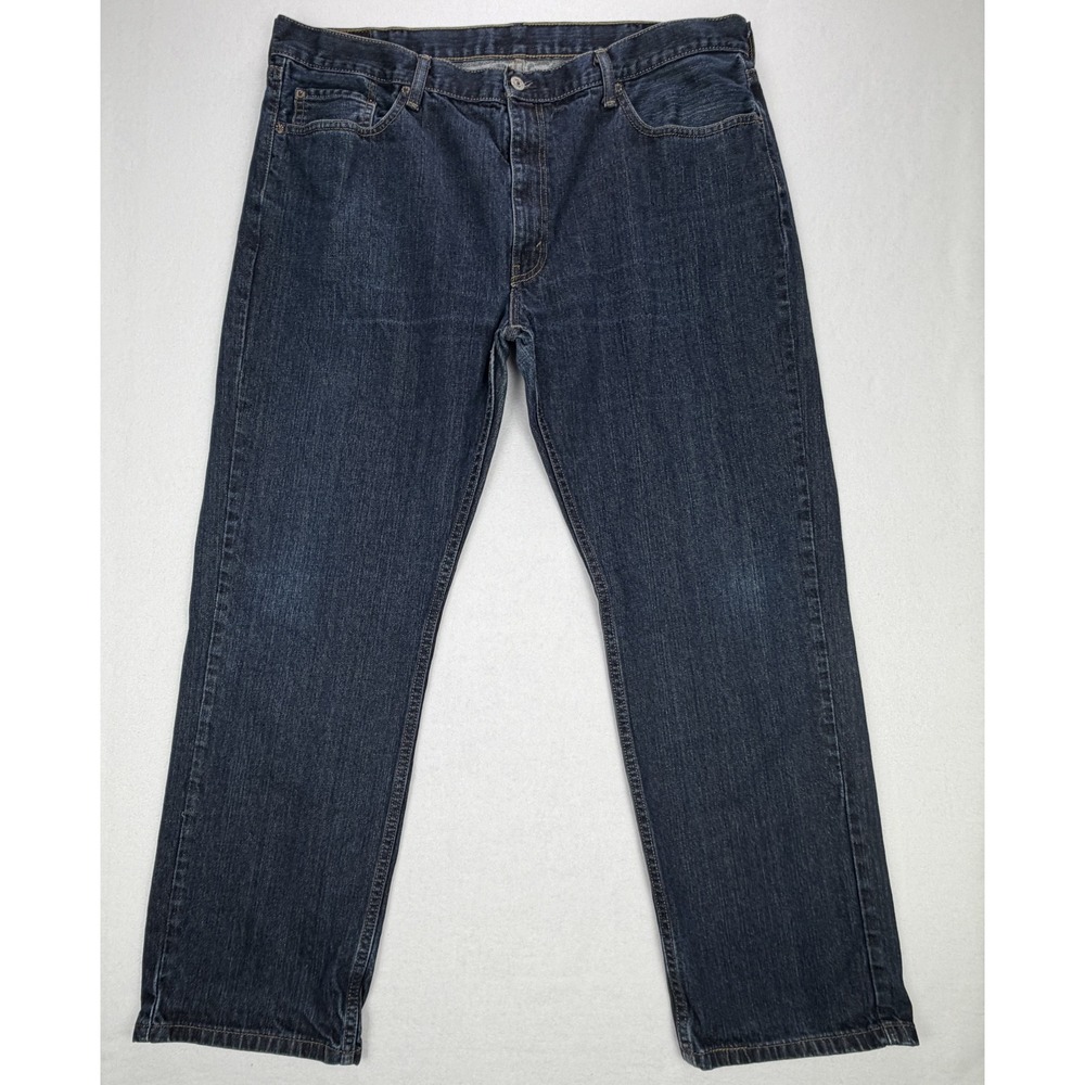 Levis 559 Relaxed Straight Leg Dark Wash Blue Denim Jeans Mens 42x32